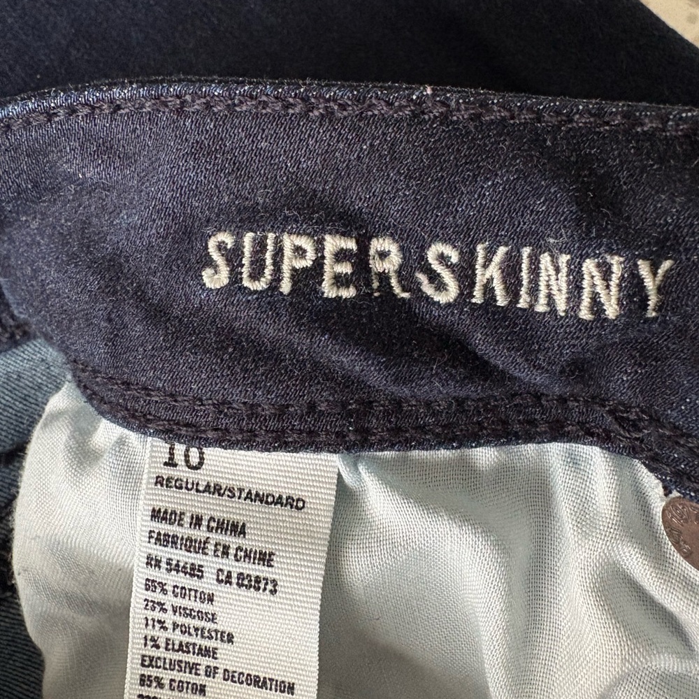 American Eagle Outfitters Women’s Skinny Jeans - Dark Indigo Blue - Picture 2 of 4
